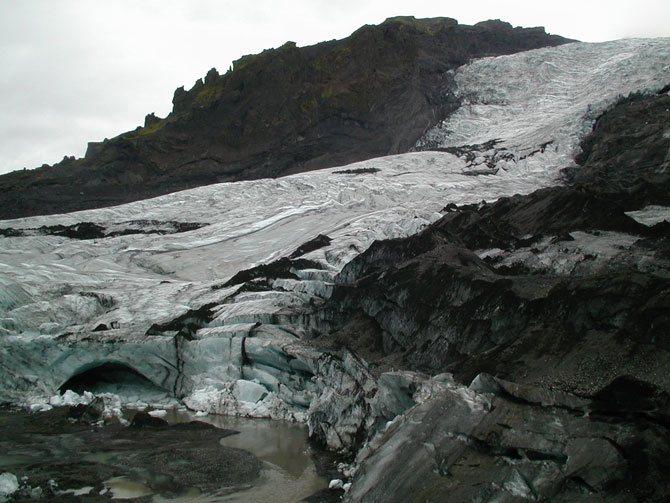 The Gigjökull glacier