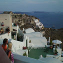 The picturesque cliff-top village of Oia